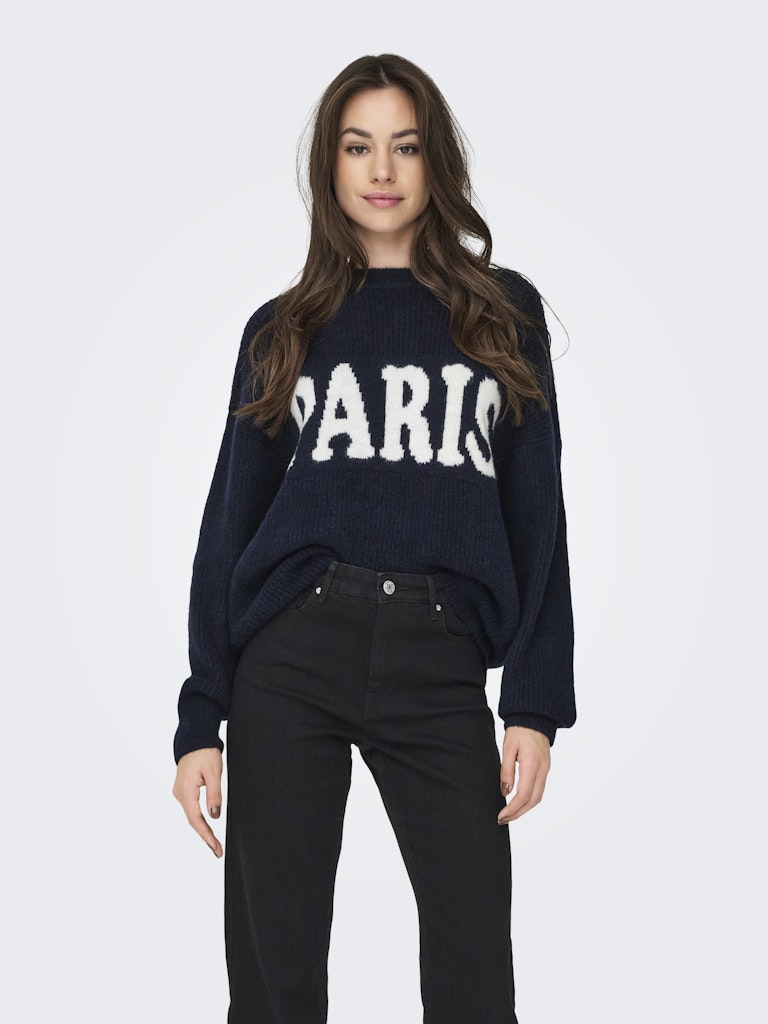 Dark Navy PARIS Tops - Onlparri Ls Pullover van Only