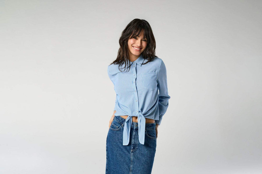 Shirts - Onllecey Ls Knot Shirt Noos van Only