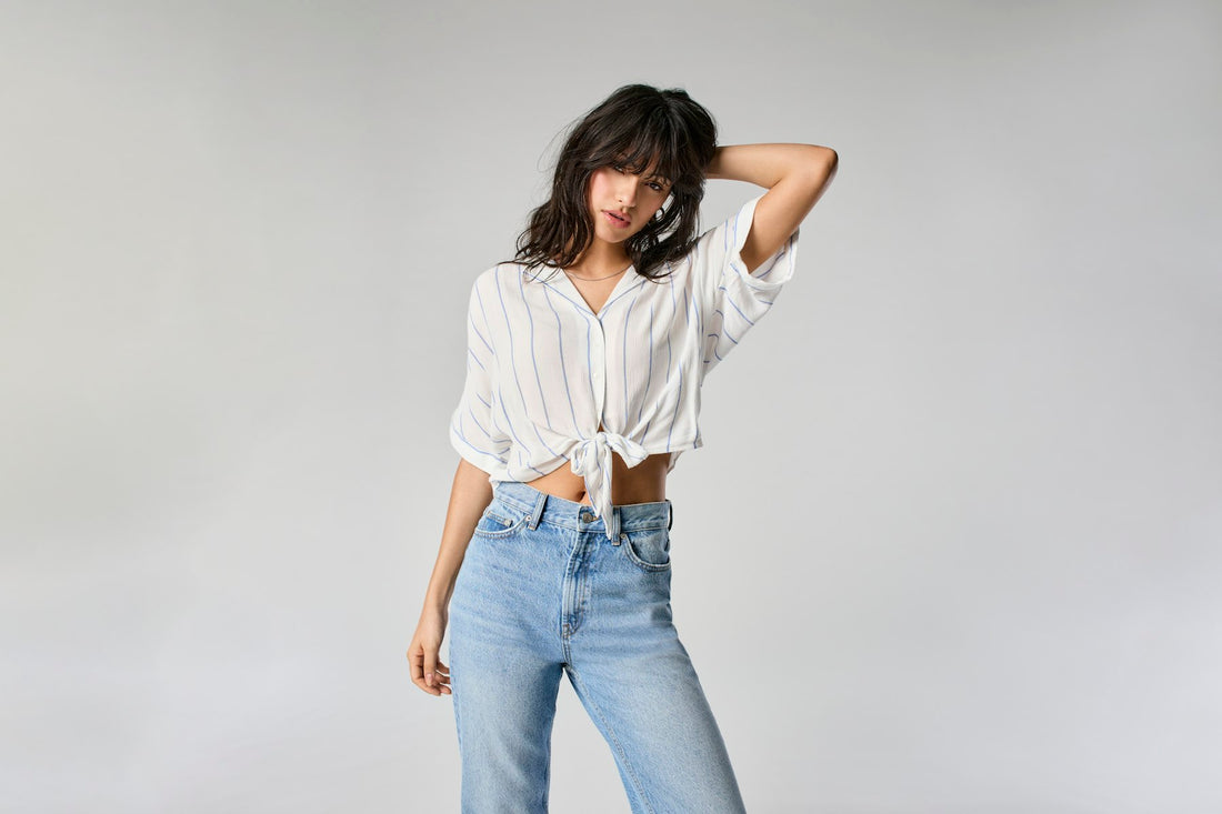 Shirts - Onlpaula Life S/S Tie Shirt Noos van Only