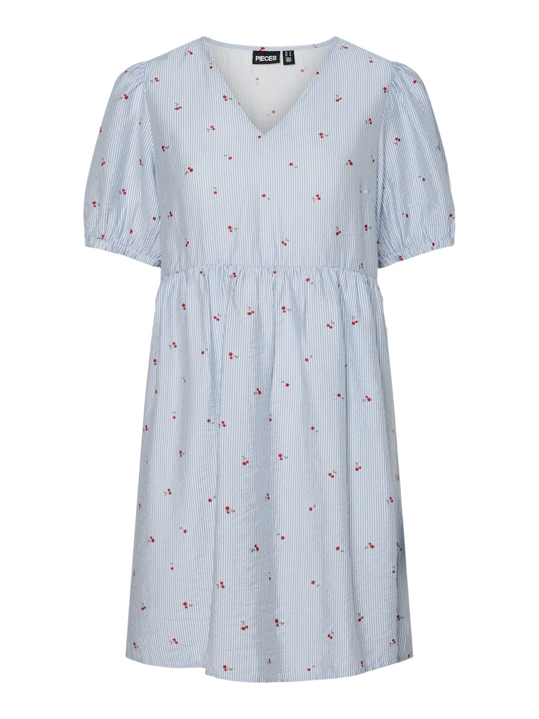 Lichen Blue Cherry Jurken - Pcfionna 2/4 Dress van Pieces