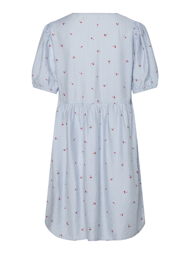 Lichen Blue Cherry Jurken - Pcfionna 2/4 Dress van Pieces