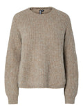 Pulls - Pccleo Ls O-Neck Chunky Knit Noos van Pieces