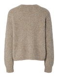 Pulls - Pccleo Ls O-Neck Chunky Knit Noos van Pieces