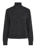 Dark Grey Melange Pulls - Pcjuliana Ls Rollneck Knit Noos van Pieces