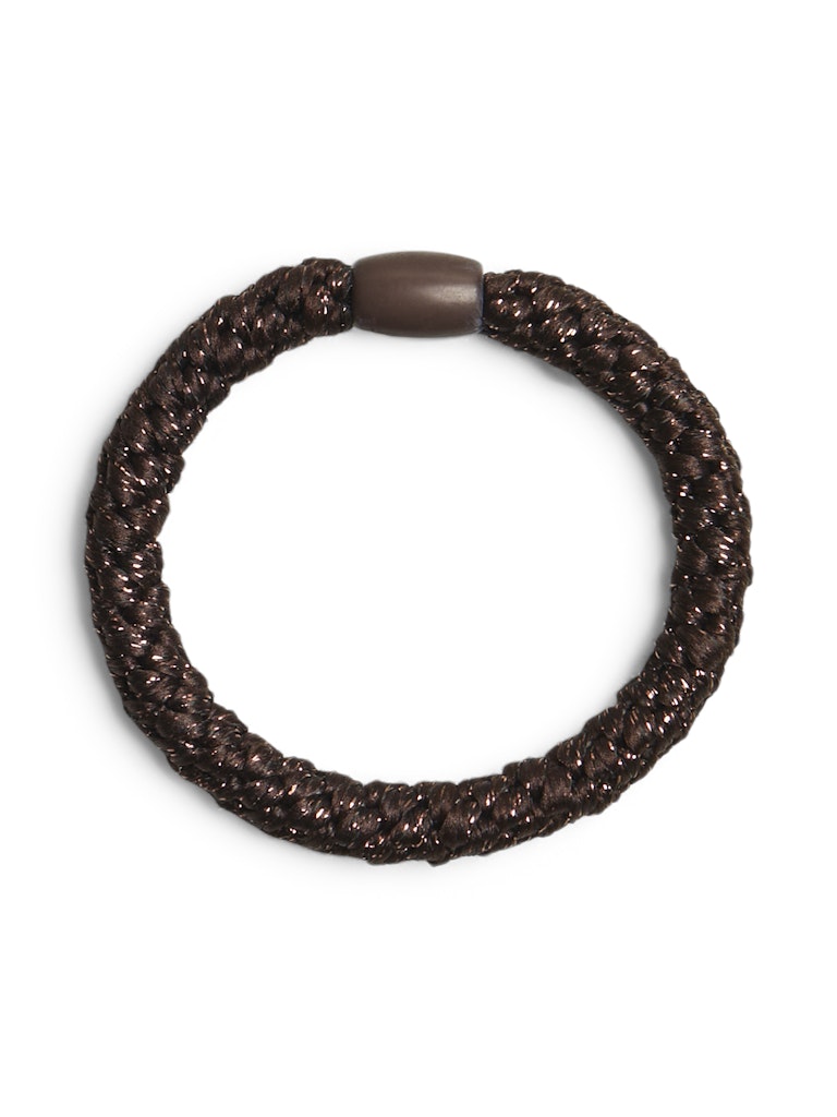 Brown Stone Cobber Lurex ONE SIZE Haar Accessoires - Pcjasmina Basic Hair Elastic Noos van Pieces