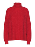 Goji berry Pulls - Pcmalou Ls Rollneck Knit Noos van Pieces