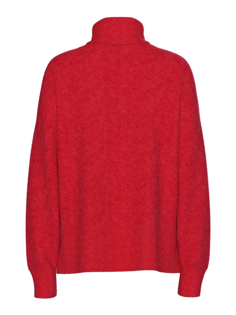 Goji berry Pulls - Pcmalou Ls Rollneck Knit Noos van Pieces