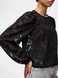Black Tops - Pcnea Ls Lace Top van Pieces