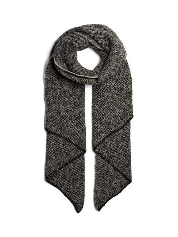 Pcpyron Long Scarf Noos - black w/ gray