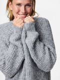 Medium grey melange Cardigans - Pccleo Ls V-Neck Knit Cardigan Noos van Pieces