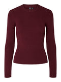 Tawny port Pulls - Pcmira New Ls O-Neck Knit Noos van Pieces