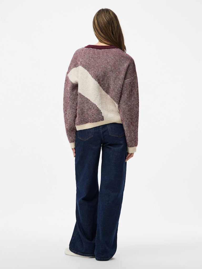 Pulls - Pclinna O-Neck Loose Knit van Pieces