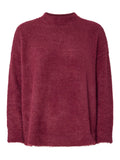 Tawny Port Pulls - Pcovy Ls Mock Neck Knit van Pieces