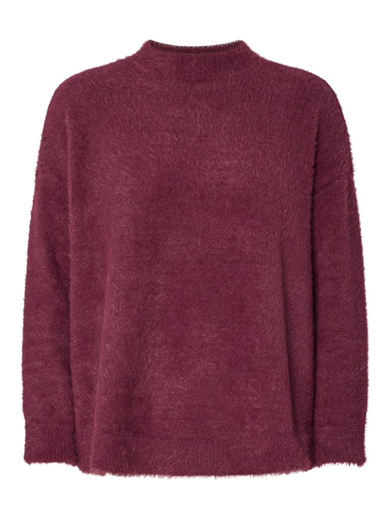 Tawny Port Pulls - Pcovy Ls Mock Neck Knit van Pieces