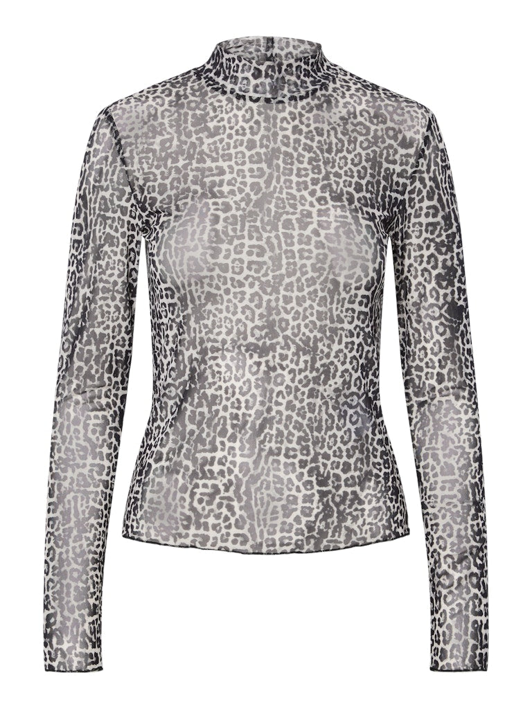 Rabbit Tops - Pcjeshi Ls High Neck Top van Pieces