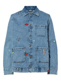 Jassen - Pcjidi Ls Denim Shacket van Pieces