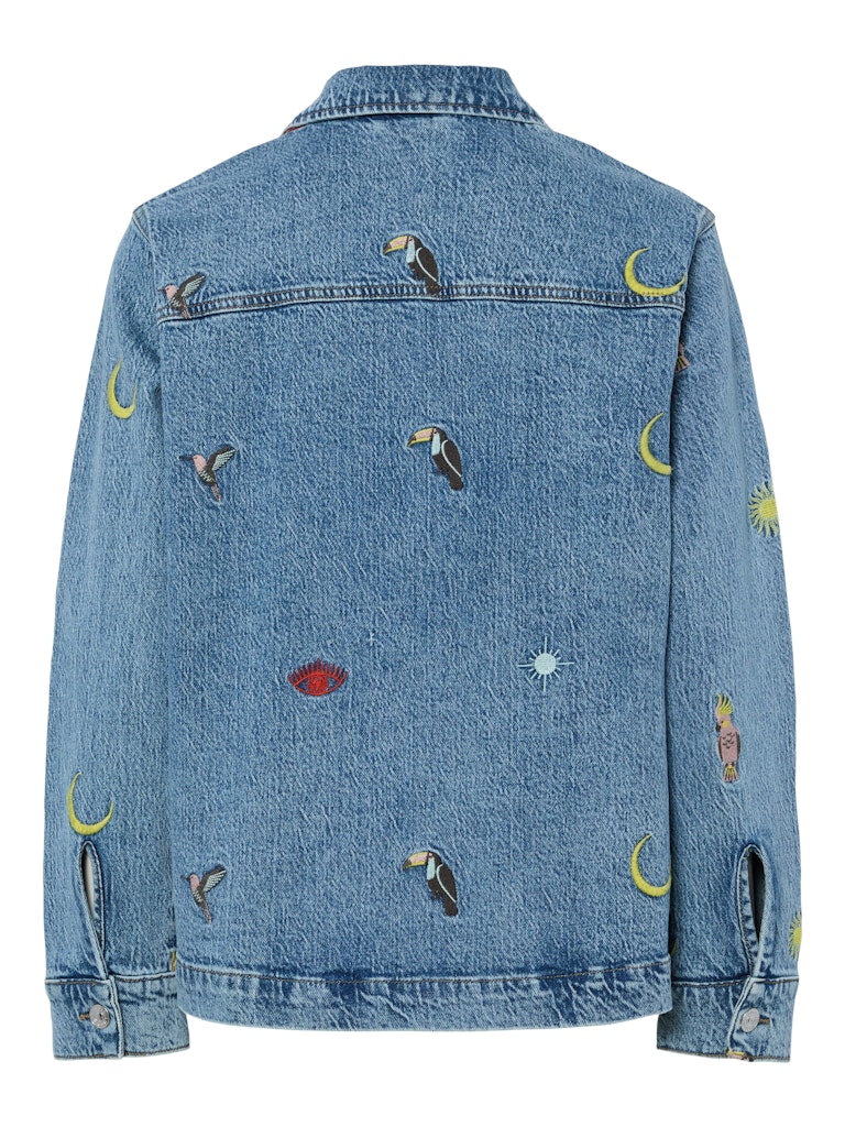 Jassen - Pcjidi Ls Denim Shacket van Pieces
