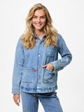 Jassen - Pcjidi Ls Denim Shacket van Pieces