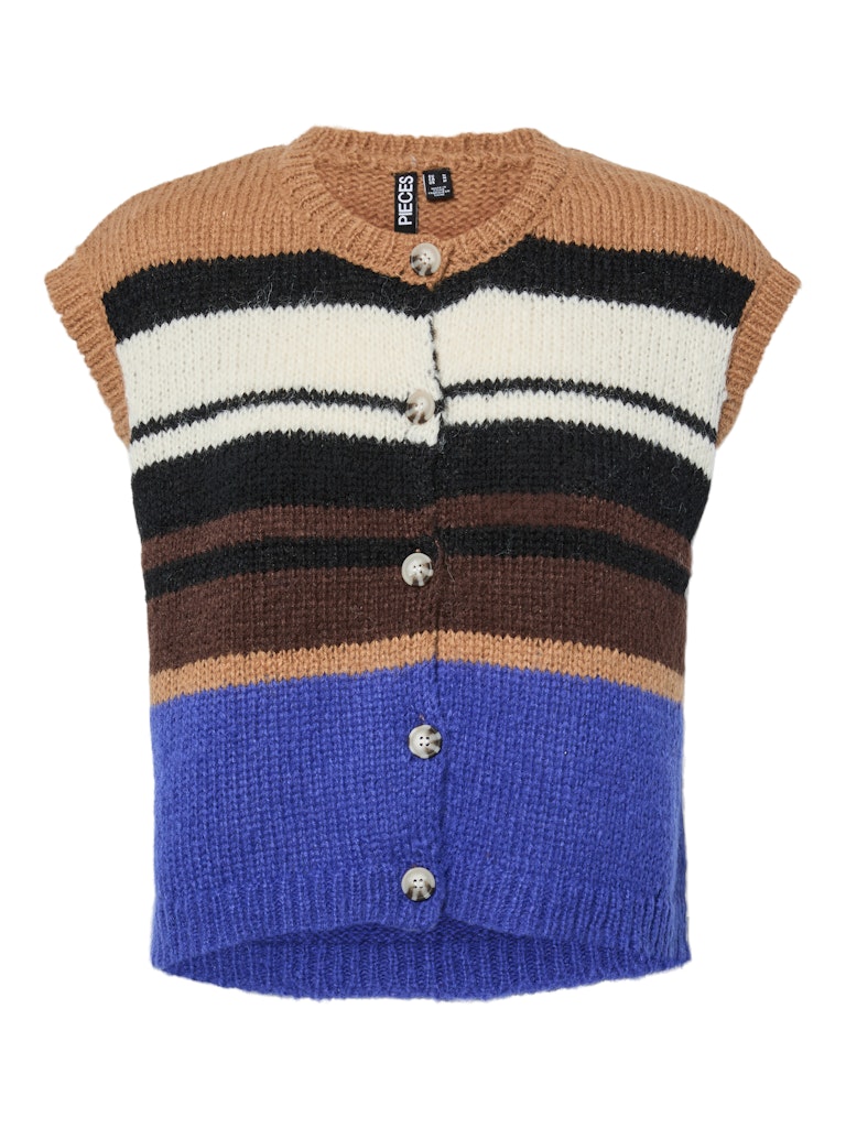 Toasted coconut Cardigans - Pcjida Sl O-Neck Knit Gillet van Pieces