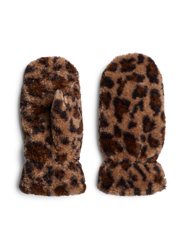Toasted coconut Handschoenen - Pcnetty Teddy Mittens van Pieces