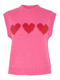 Pulls - Pcjove Sl O-Neck Knit Vest van Pieces