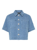 Shirts - Pcmalba Ss Denim Shirt van Pieces