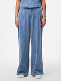 Medium blue denim Jeans - Pcmalba Hw Wide Denim Pants van Pieces