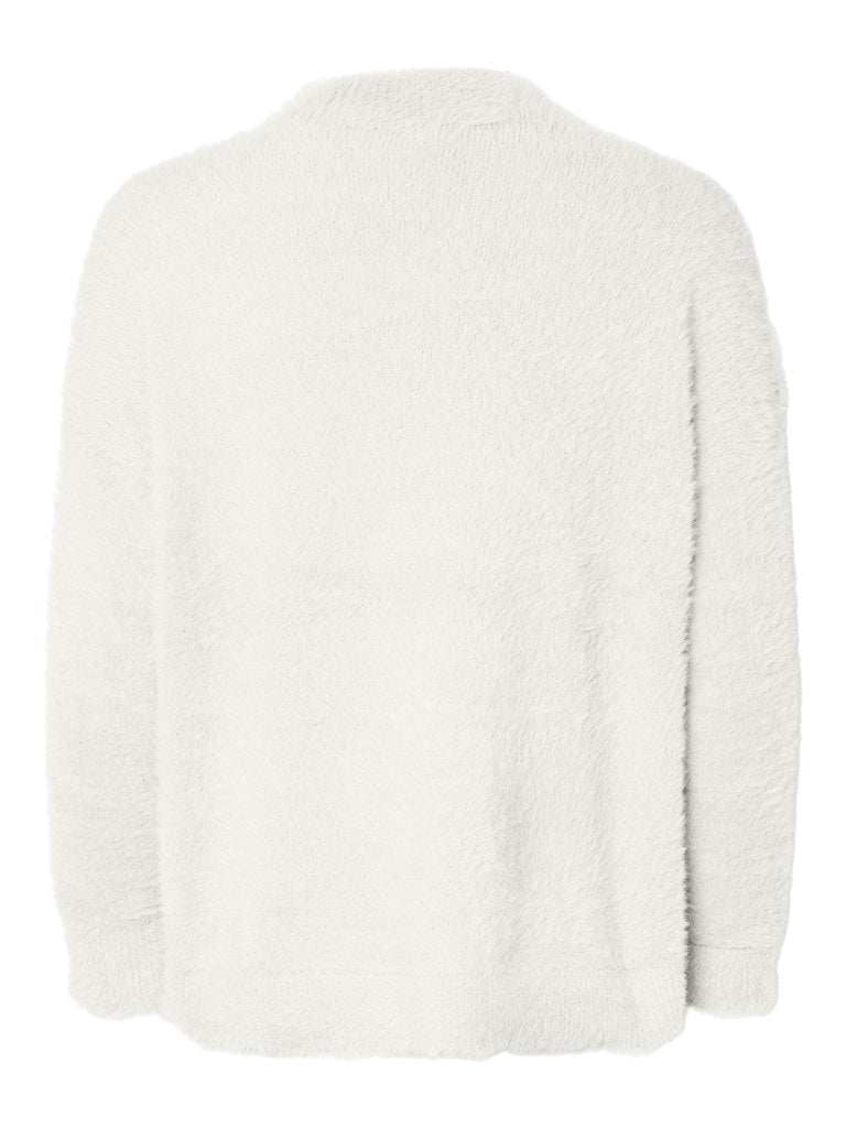 Cloud dancer Pulls - Pcovy Ls Mock Neck Knit van Pieces