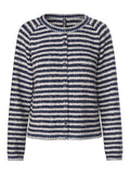 Maritime blue Pulls - Pcmalou Ls O-Neck Stripe Cardigan van Pieces