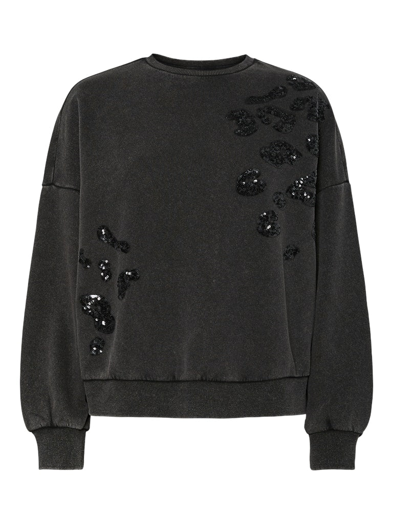 Sweaters - Pcmie Ls Sequins Sweatshirt van Pieces