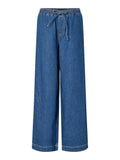 Broeken - Pcsilke Mw Pull Up Denim Pants D2D van Pieces