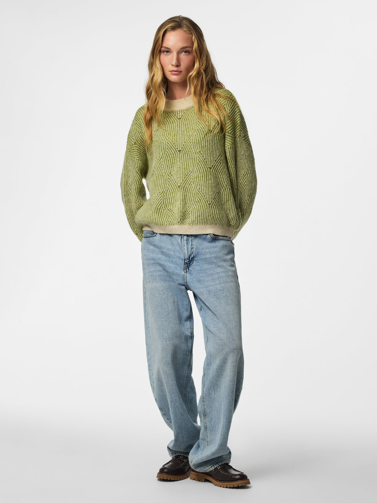 Pcjenna Ls O-Neck Knit Noos - AW26