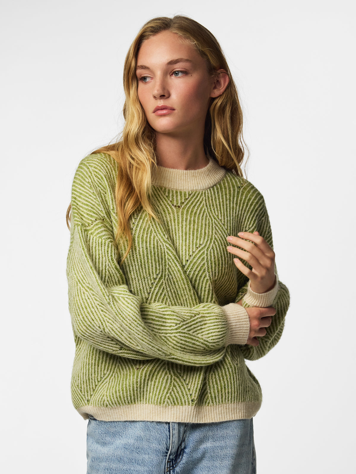 Pcjenna Ls O-Neck Knit Noos - AW26