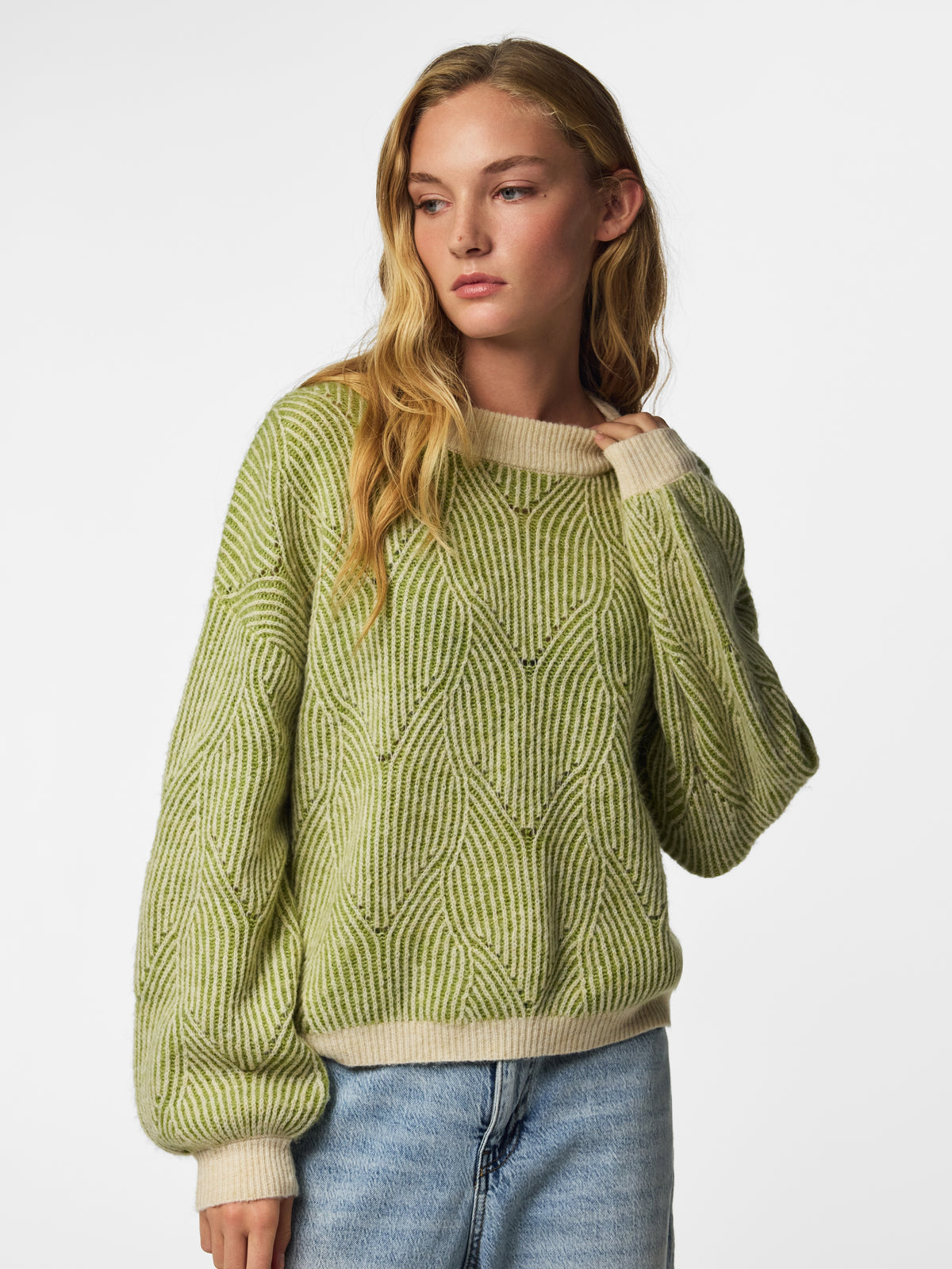 Pcjenna Ls O-Neck Knit Noos - AW26