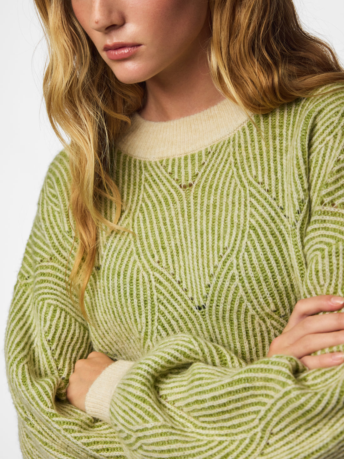 Pcjenna Ls O-Neck Knit Noos - AW26
