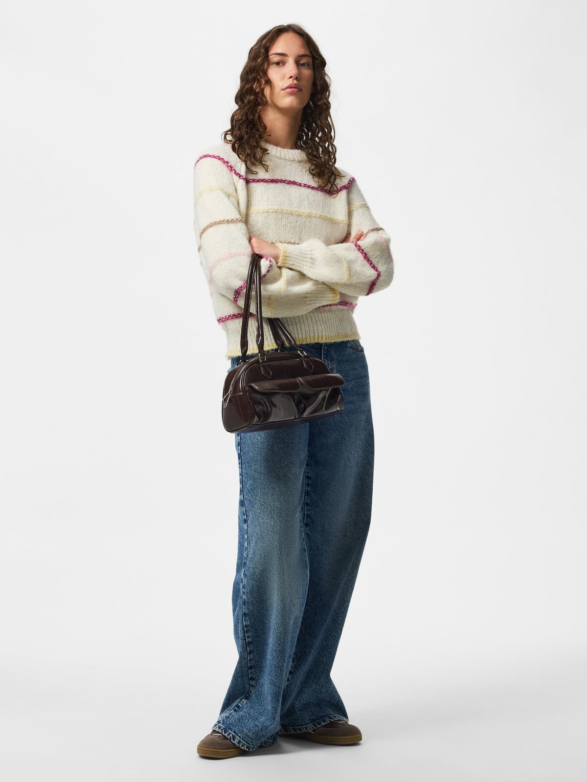 Pcnelia Ls O-Neck Knit Noos - AW26