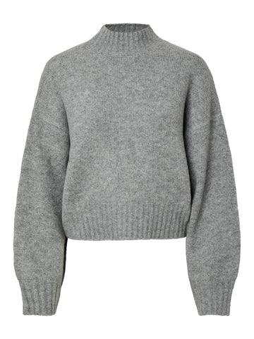 Pcaico Ls Short High Neck Knit
