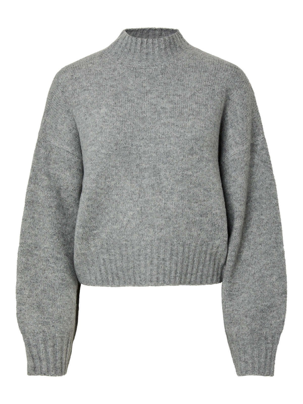 Pcaico Ls Short High Neck Knit