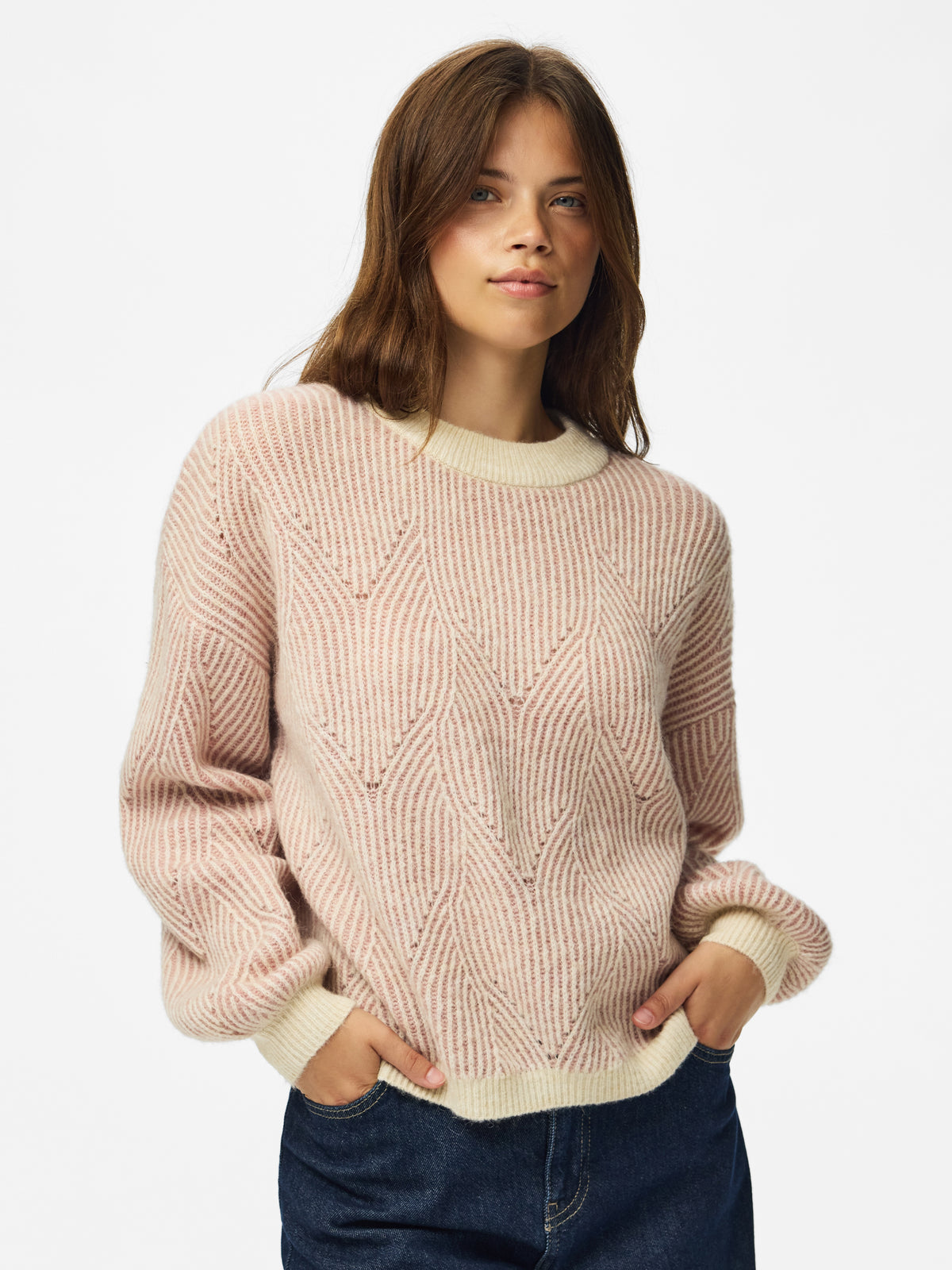 Pcjenna Ls O-Neck Knit Noos - AW26