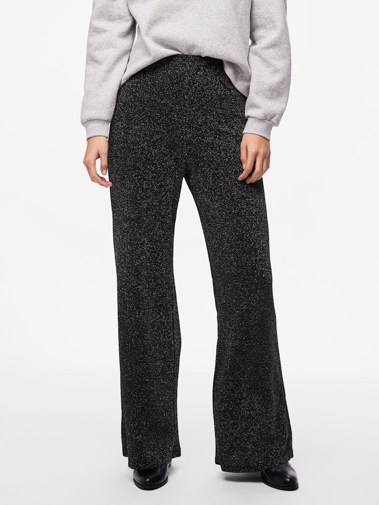 Broeken - Pclina Hw Wide Pants Glitter van Pieces