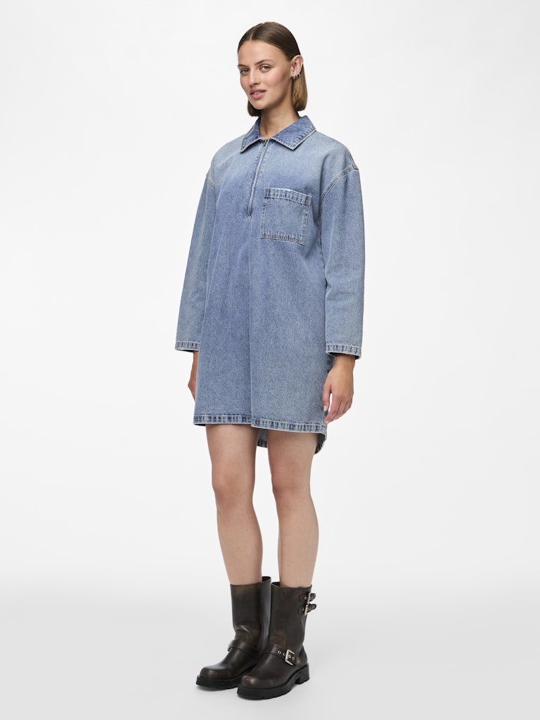 Jurken Pcrene Ls Denim Dress van Pieces