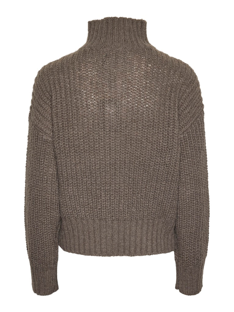 Pulls - Pcmira Ls Half Zip Knit van Pieces