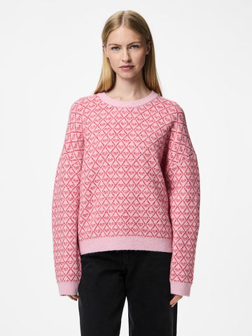 Pulls - Pcnavi Ls O-Neck Knit van Pieces