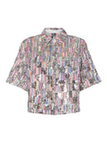 Shirts - Pcnaina 2/4 Short Sequins Shirt Wvn D2D van Pieces