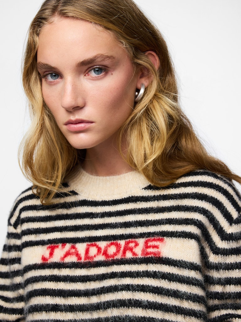 Pulls - Pcjada Ls O-Neck Knit van Pieces