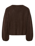 Pulls - Pcjunna Ls V-Neck Knit Cardigan van Pieces