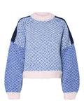 Pulls - Pcremix Ls High Neck Knit van Pieces
