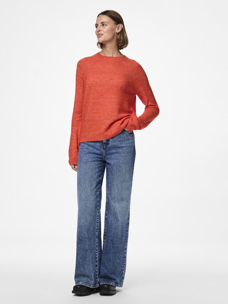 Pulls Pcjuliana Ls O-Neck Knit Noos van Pieces