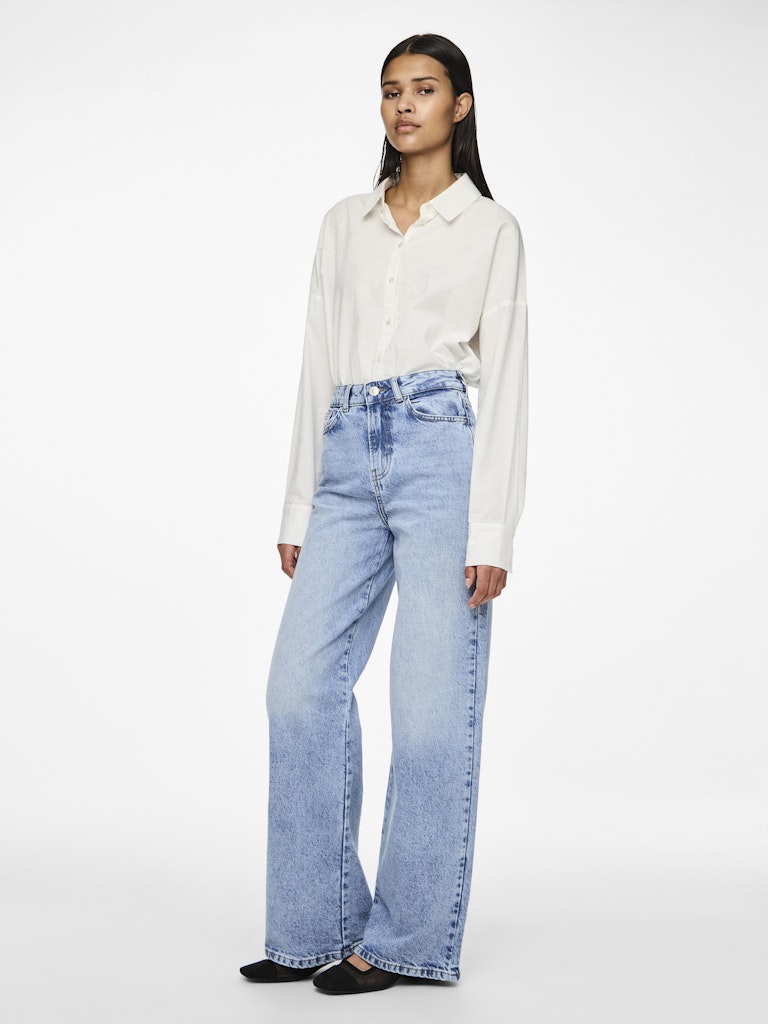 Pcselma Hw Wide Jeans Lb Noos