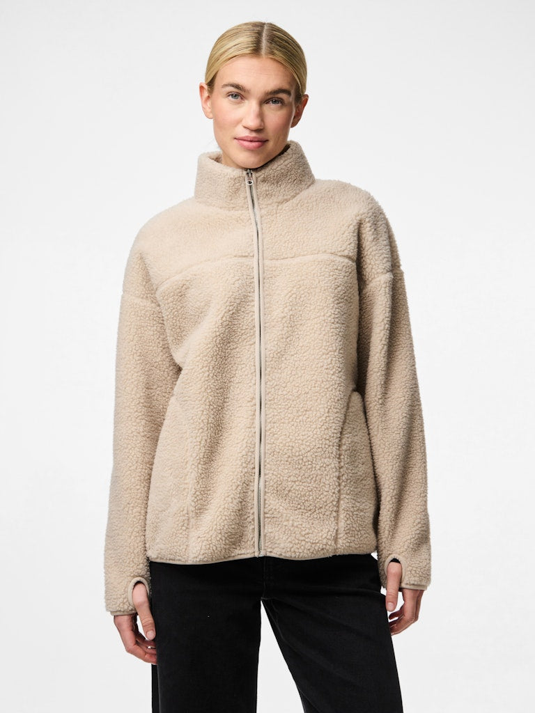 Jassen - Pcsadia Ls Teddy Jacket Noos - SS25 van Pieces